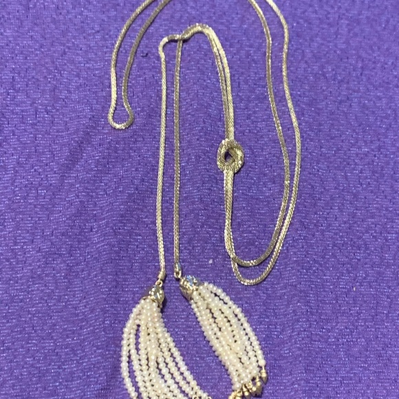 SOLD***Kendra scott Annora pearl lariat tassel necklace - Picture 7 of 13